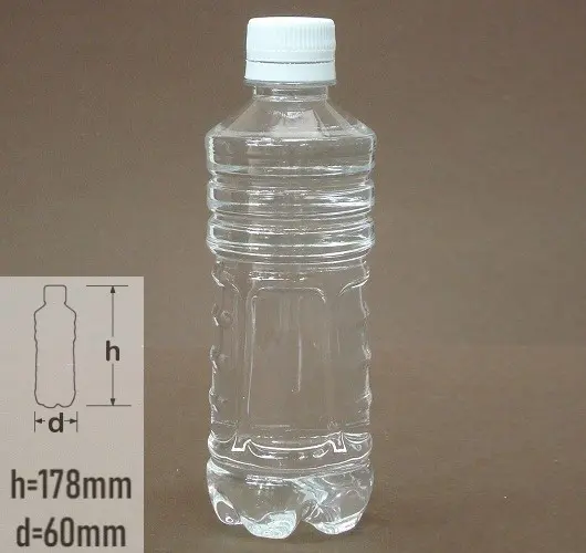 sticla PET 330ml cu capac cu autosigilare alb